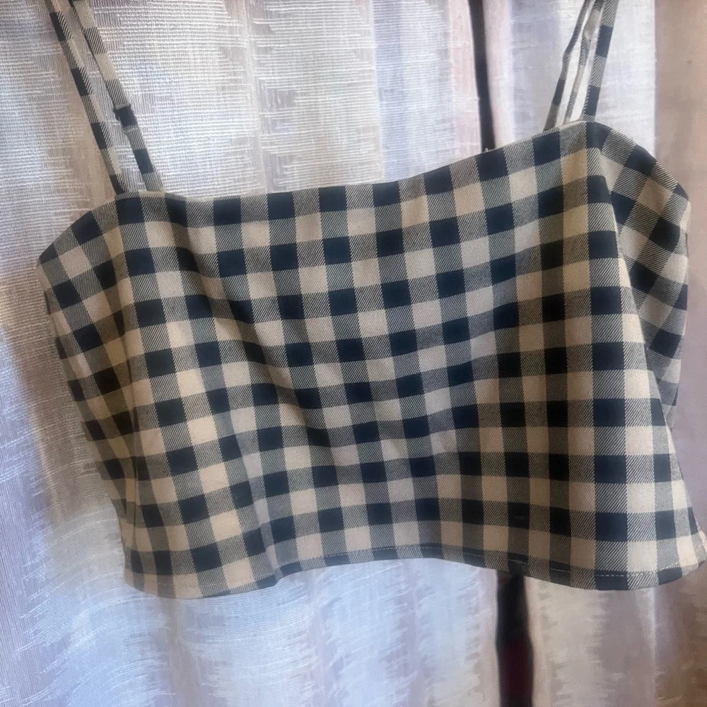 Reformation Brown and Black Checkered Top & Bottom - Picture 5 of 6